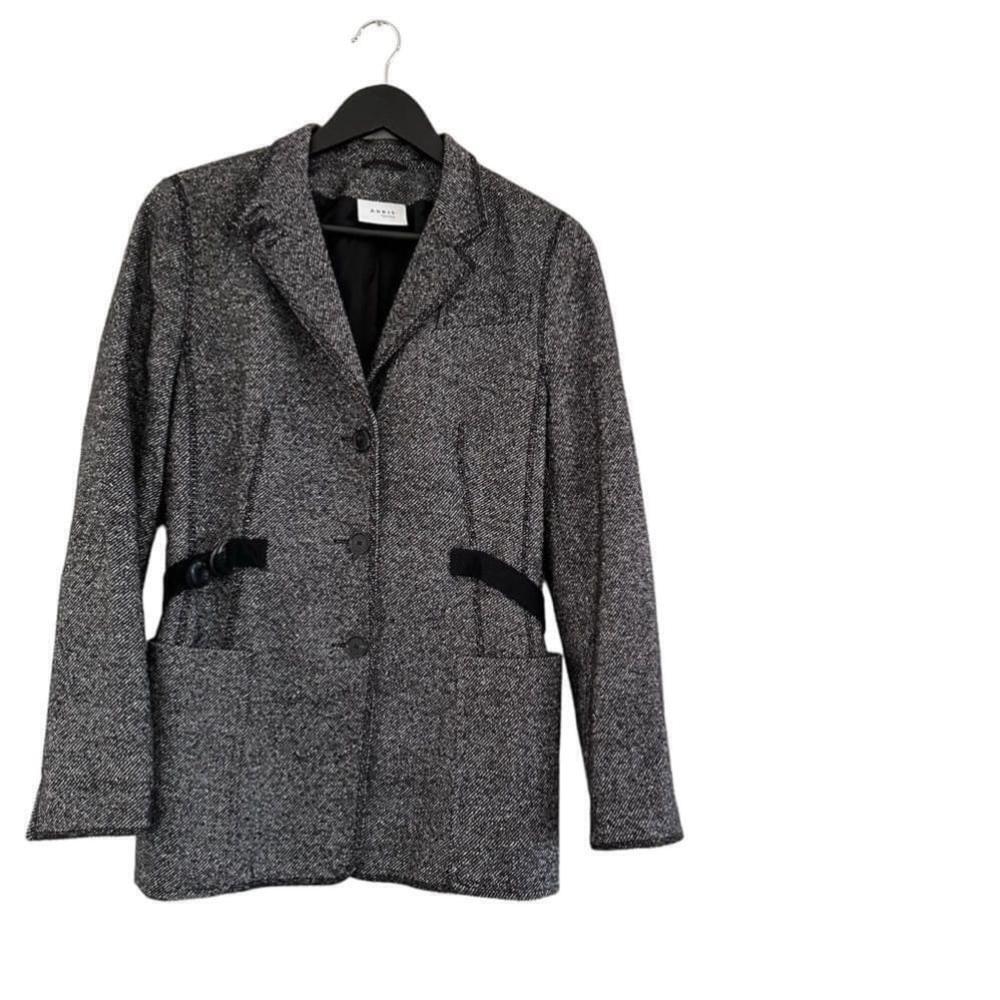 Akris Punto Wool And Silk Blend Blazer Jacket Size 8